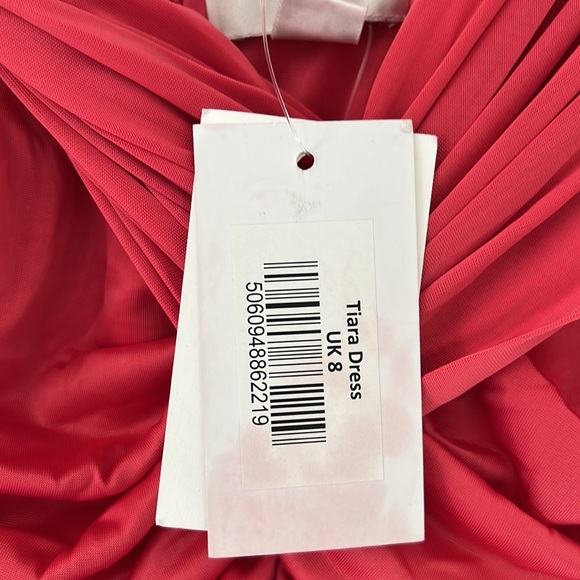 YAURA Tiara Dress pink maxi off shoulder - Picture 8 of 16